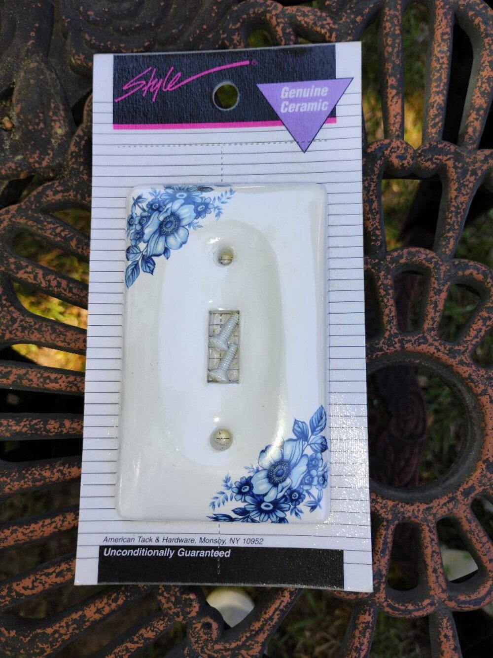 Porcelain light switch cover